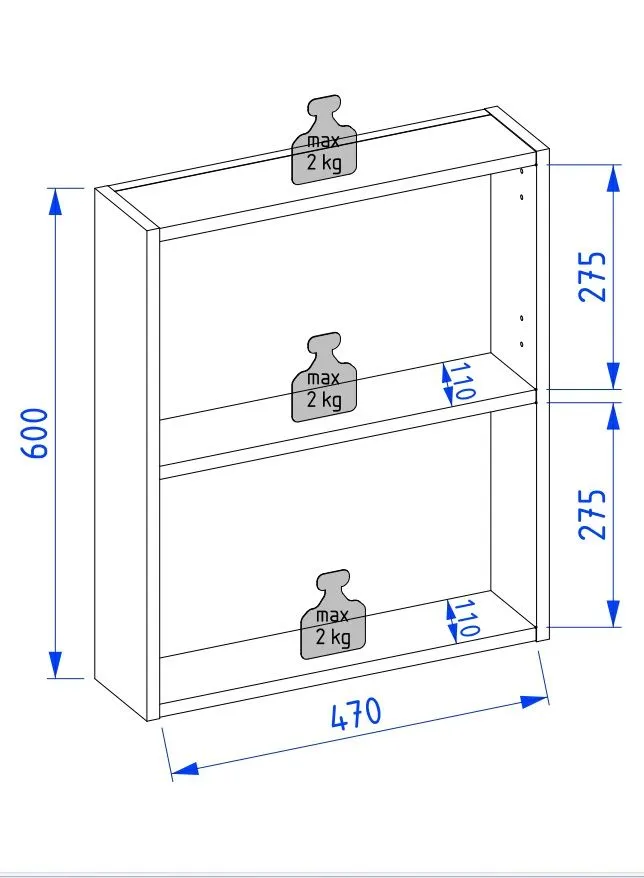 Szafka łazienkowa lustrzana MOSS 50 cm szaro-zielona półmat | MIRAT  kolekcja MOSS
