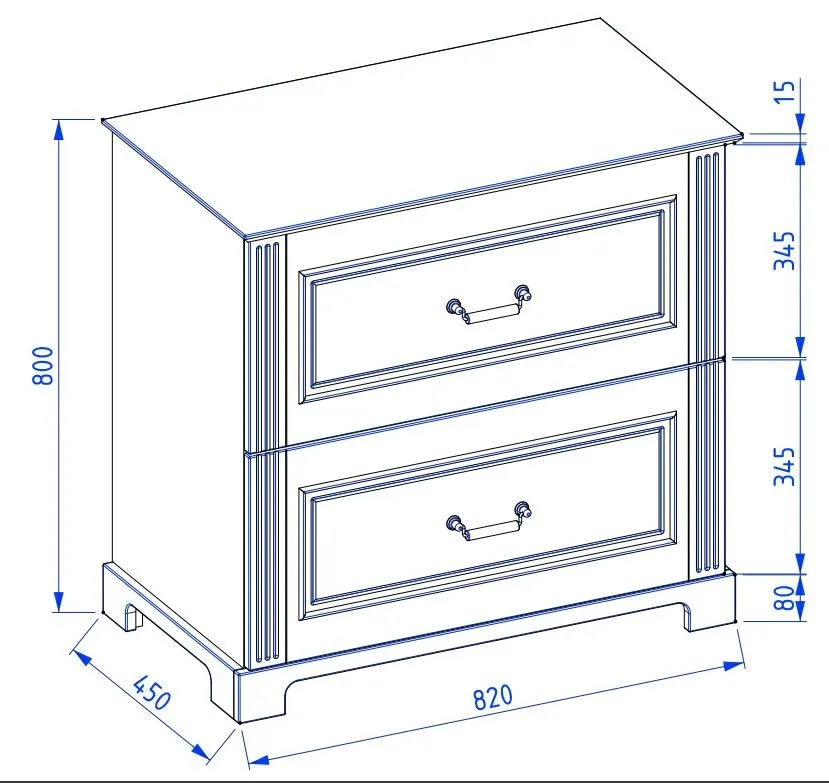 Szafka pod umywalkę OXFORD 80 cm w kolorze ciemno szarym półmat | MIRAT