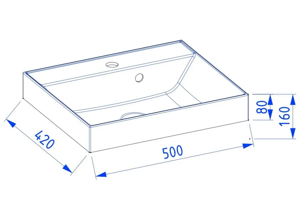 Szafka pod umywalkę HARMO 50 cm szaro-zielona półmat wisząca | MIRAT kolekcja HARMO