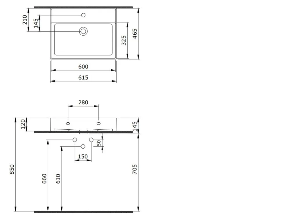 Szafka pod umywalkę HARMO 60 cm szaro-zielona półmat z szufladami | MIRAT  kolekcja HARMO