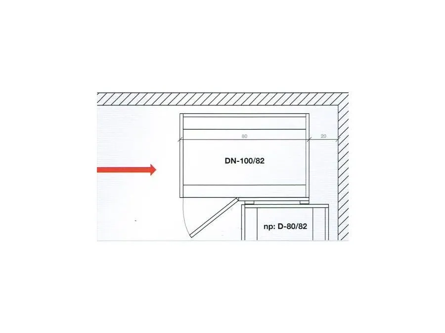 Szafka kuchenna narożna pod zlew 80 VENTO DKN-100/82 antracyt połysk do kuchni | MIRAT. w stylu LOFT kolekcja VENTO