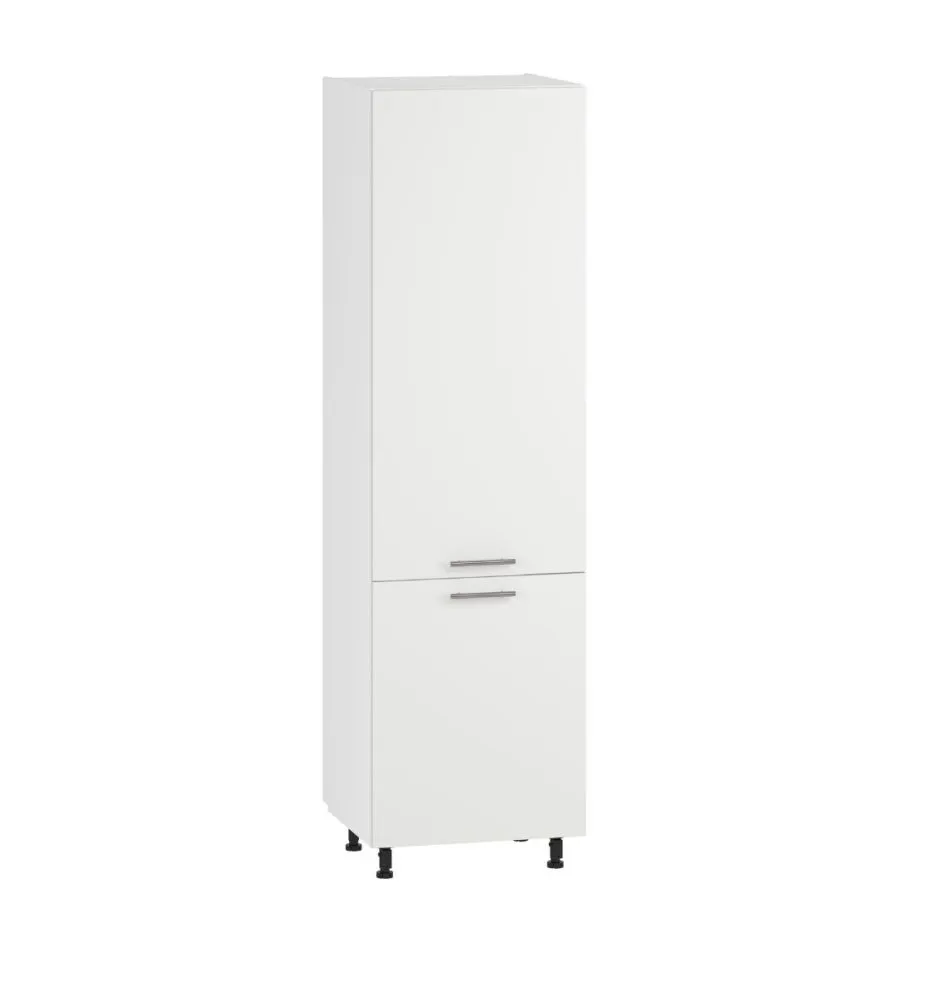 Solidna szafka do zabudowy lodówki 60 VENTO DL-60/214 biały mat I sklep meblowy MIRAT.  kolekcja VENTO