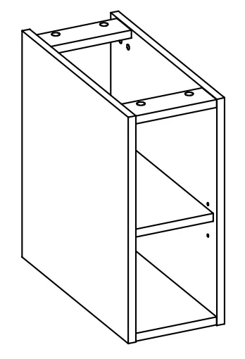 Szafka łazienkowa dolna SANTA FE OAK 20 dąb COMAD | MIRAT. styl LOFT kolekcja SANTA FE OAK