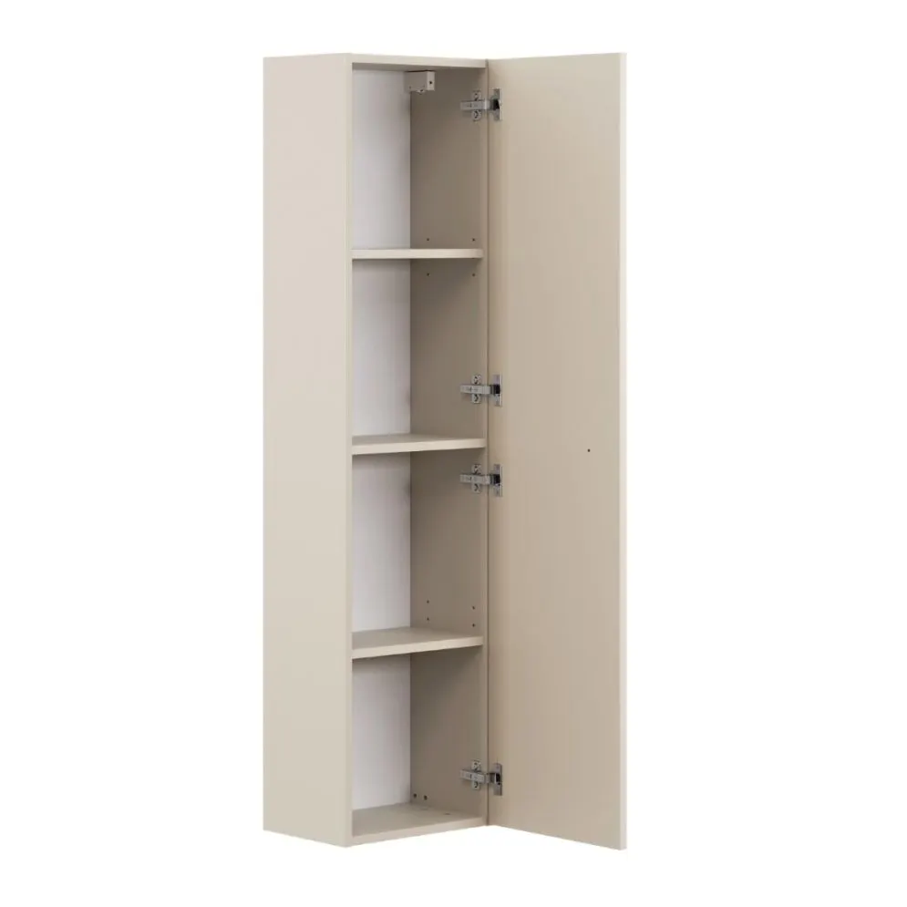 Wysoka szafka łazienkowa DONNA SAND 1D 35 cm beż piaskowy I sklep meblowy MIRAT. styl SKANDYNAWSKI kolekcja DONNA