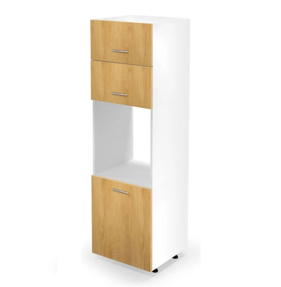 Szafka pod piekarnik 60 VENTO DP-60/214 dąb miodowy wysoka | MIRAT. kolekcja VENTO