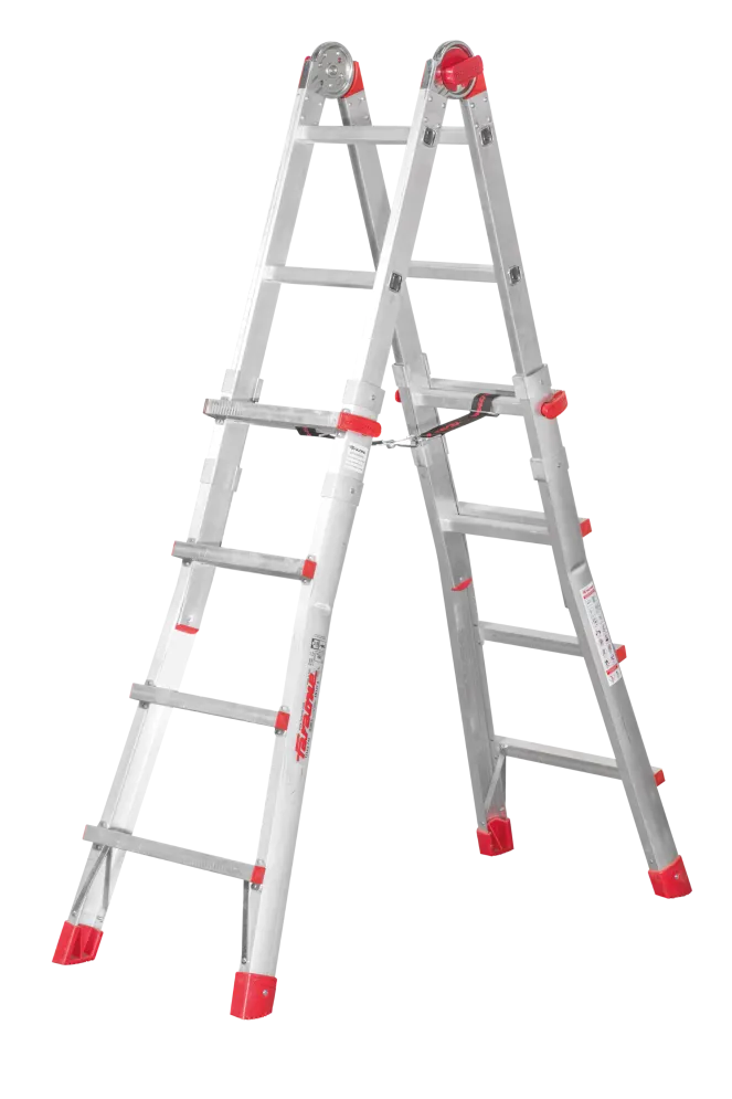 Drabina aluminiowa teleskopowa 8+8 stopni 150kg | MIRAT.