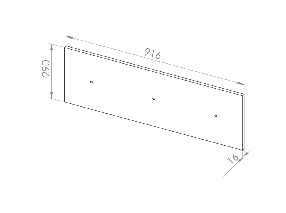 Panel do półki DOT 92 buk na ścianę I sklep meblowy MIRAT.  kolekcja DOT