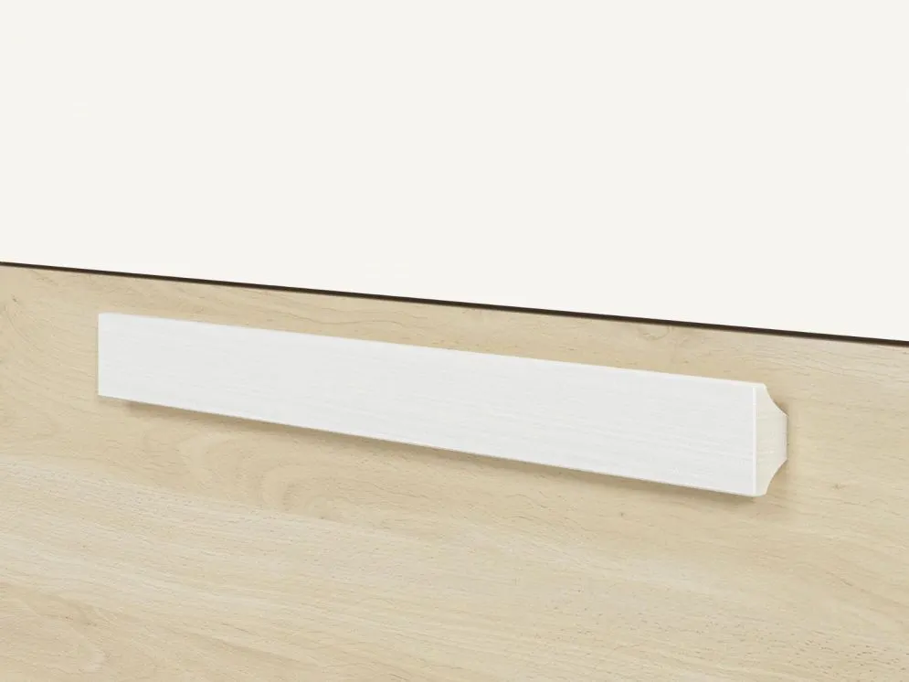 Komoda DOT 138 buk/biała/szara trzyszufladowa polskiej produkcji I sklep meblowy MIRAT. styl SKANDYNAWSKI kolekcja DOT