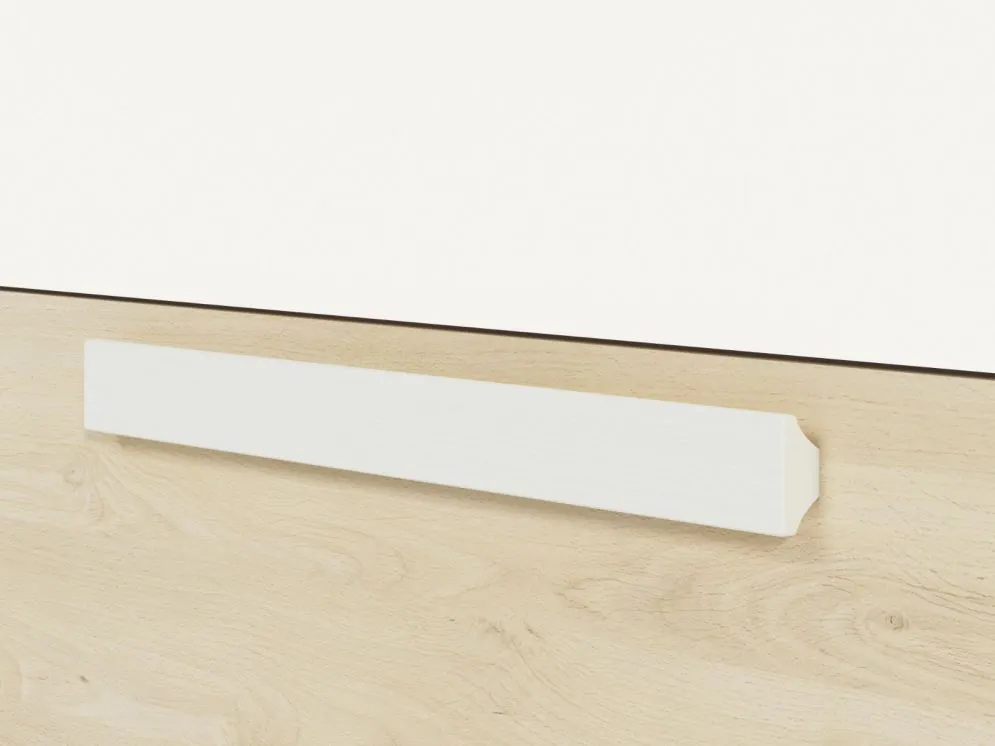 Komoda DOT 92 buk/biała/szara do pokoju młodzieżowego I sklep meblowy MIRAT. styl SKANDYNAWSKI kolekcja DOT