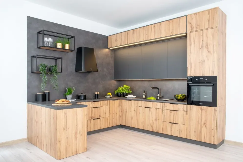 Szafka kuchenna wisząca BONO W80 P/L /92 dąb wotan I sklep meblowy MIRAT. styl LOFT