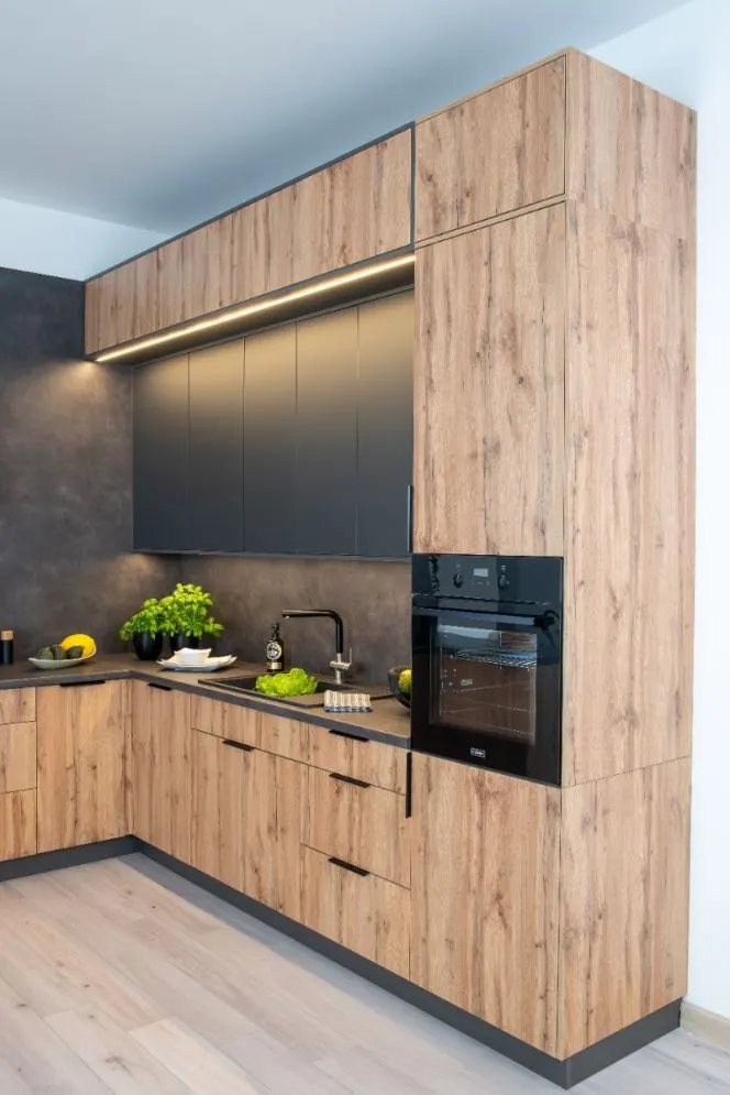 Panel boczny BONO 223,3x56,4 dąb wotan I sklep meblowy MIRAT. styl LOFT