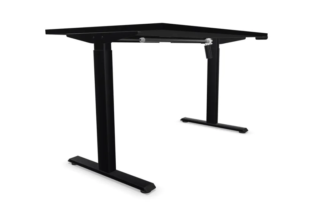 Biurko eCOMO 120x60cm czarne z regulowane młodzieżowe I sklep meblowy MIRAT.