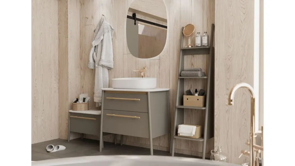 Umywalka nablatowa DUKLA 56x37 cm Solid Surface biały mat | MIRAT