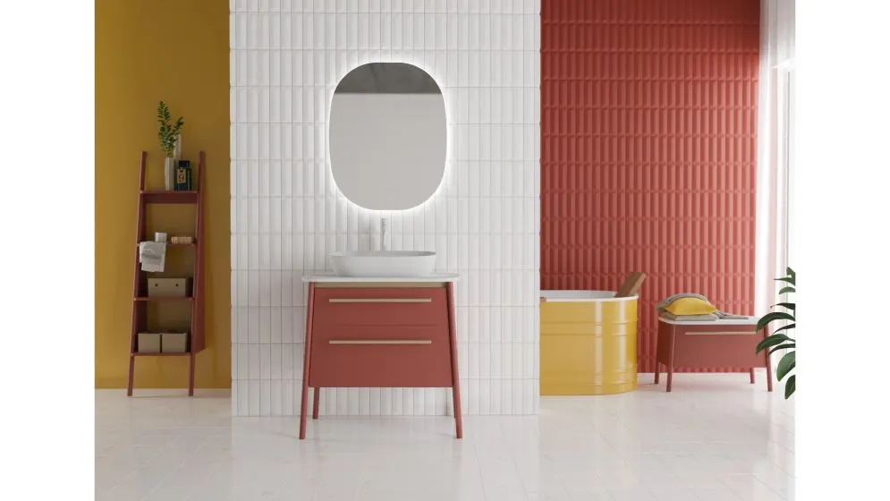 Umywalka nablatowa DUKLA 56x37 cm Solid Surface biały mat | MIRAT