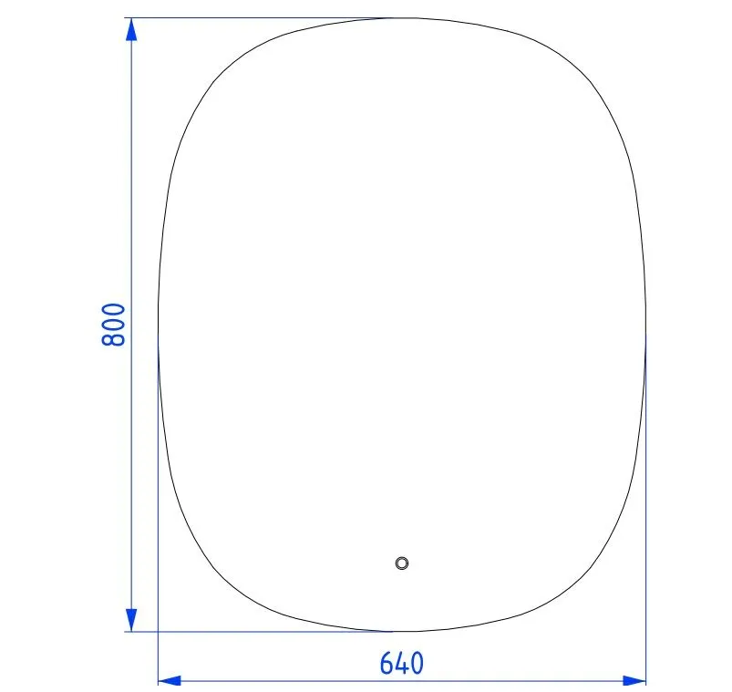 Lustro łazienkowe DUKLA 64x80 cm LED z matą grzewczą Anti-Fog | MIRAT kolekcja DUKLA