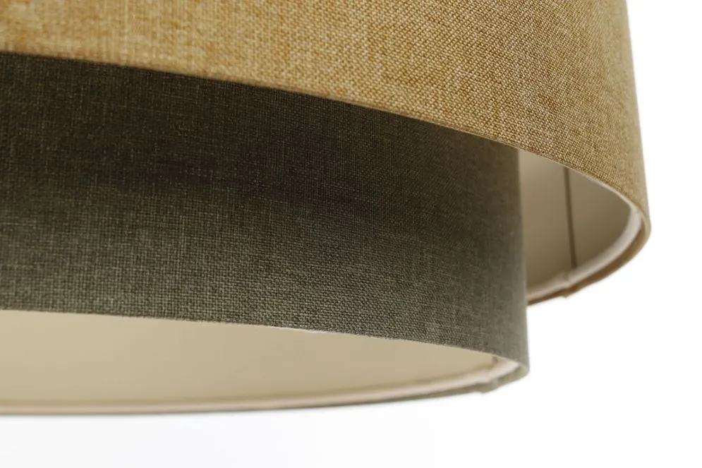 Lampa wisząca ERUTAN DUDU szara/beżowa w kształcie walca I sklep meblowy MIRAT.