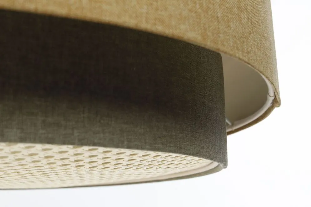 Lampa wisząca ERUTAN DUDU RATTAN szara/beżowa do salonu I sklep meblowy MIRAT.