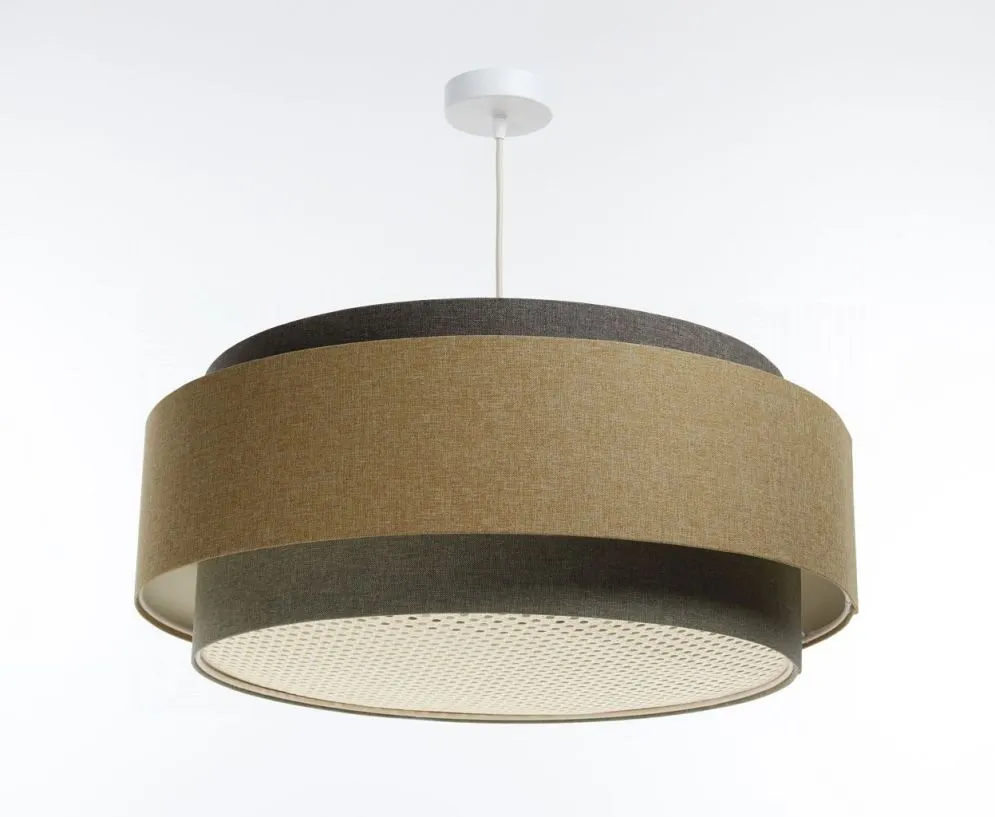 Lampa wisząca ERUTAN DUDU RATTAN szara/beżowa do salonu I sklep meblowy MIRAT.