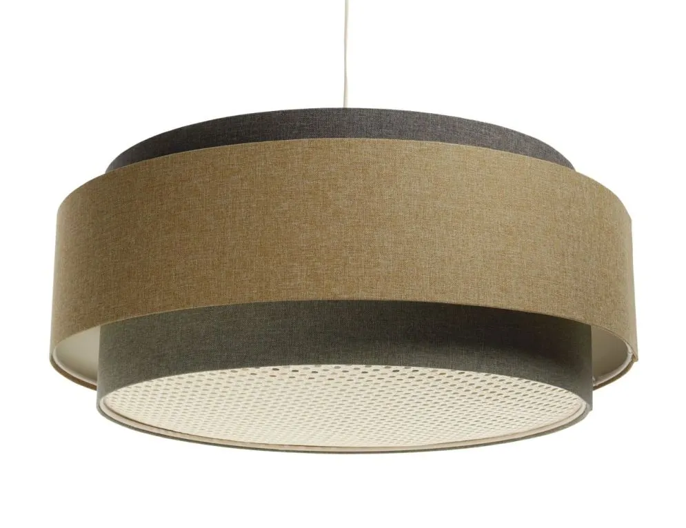 Lampa wisząca ERUTAN DUDU RATTAN szara/beżowa do salonu I sklep meblowy MIRAT.