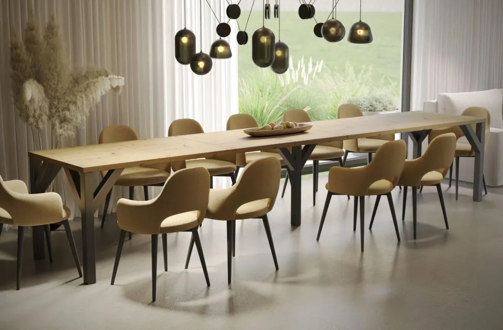 Stół rozkładany DUNAJ 130(405)x90 dąb artisan w stylu loft I sklep meblowy MIRAT. styl LOFT