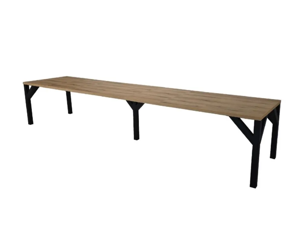 Stół rozkładany DUNAJ 130(240)x90 dąb cremona I sklep meblowy MIRAT. styl LOFT