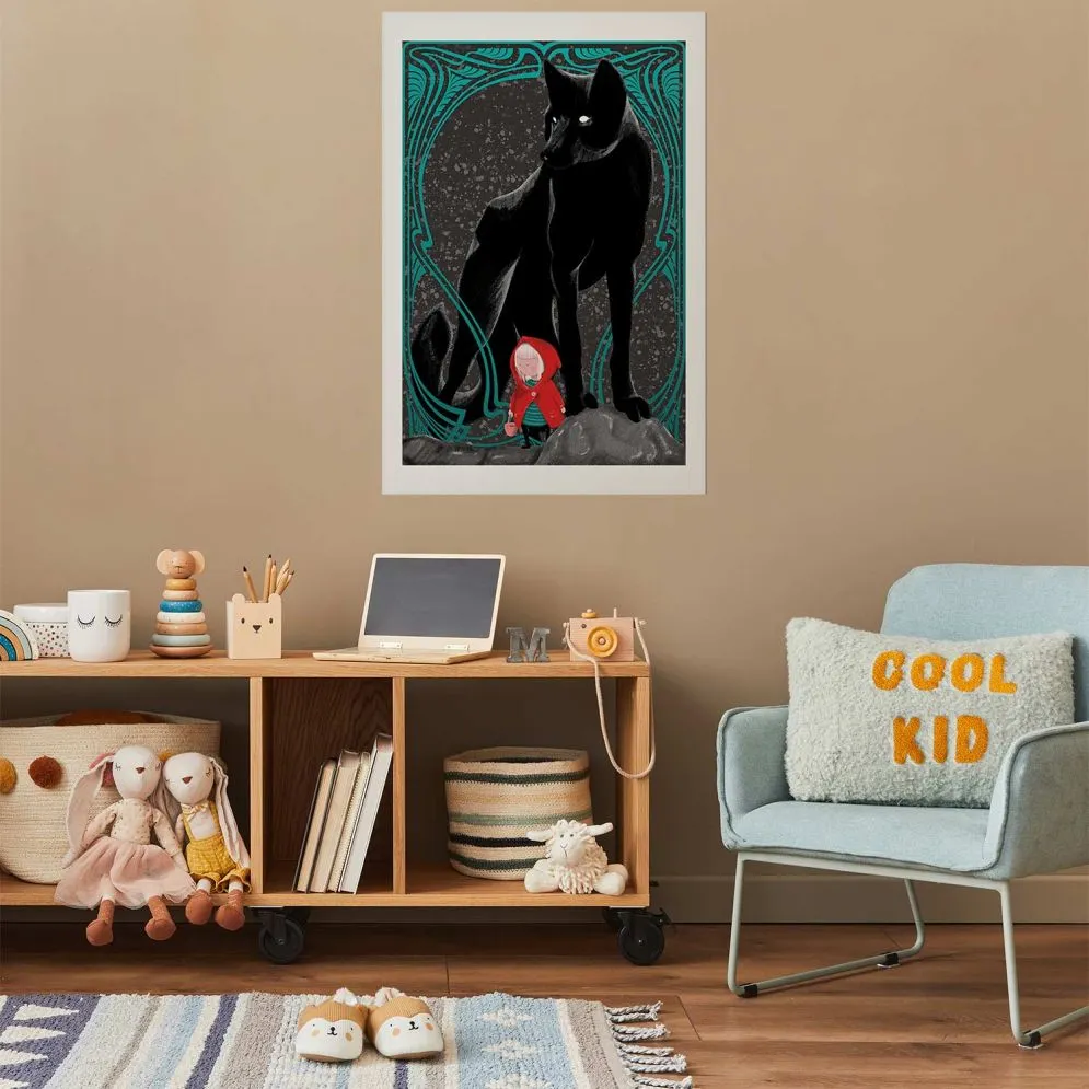 Plakat Czerwony kapturek 29,7x42 cm bez ramy z marginesem | MIRAT.