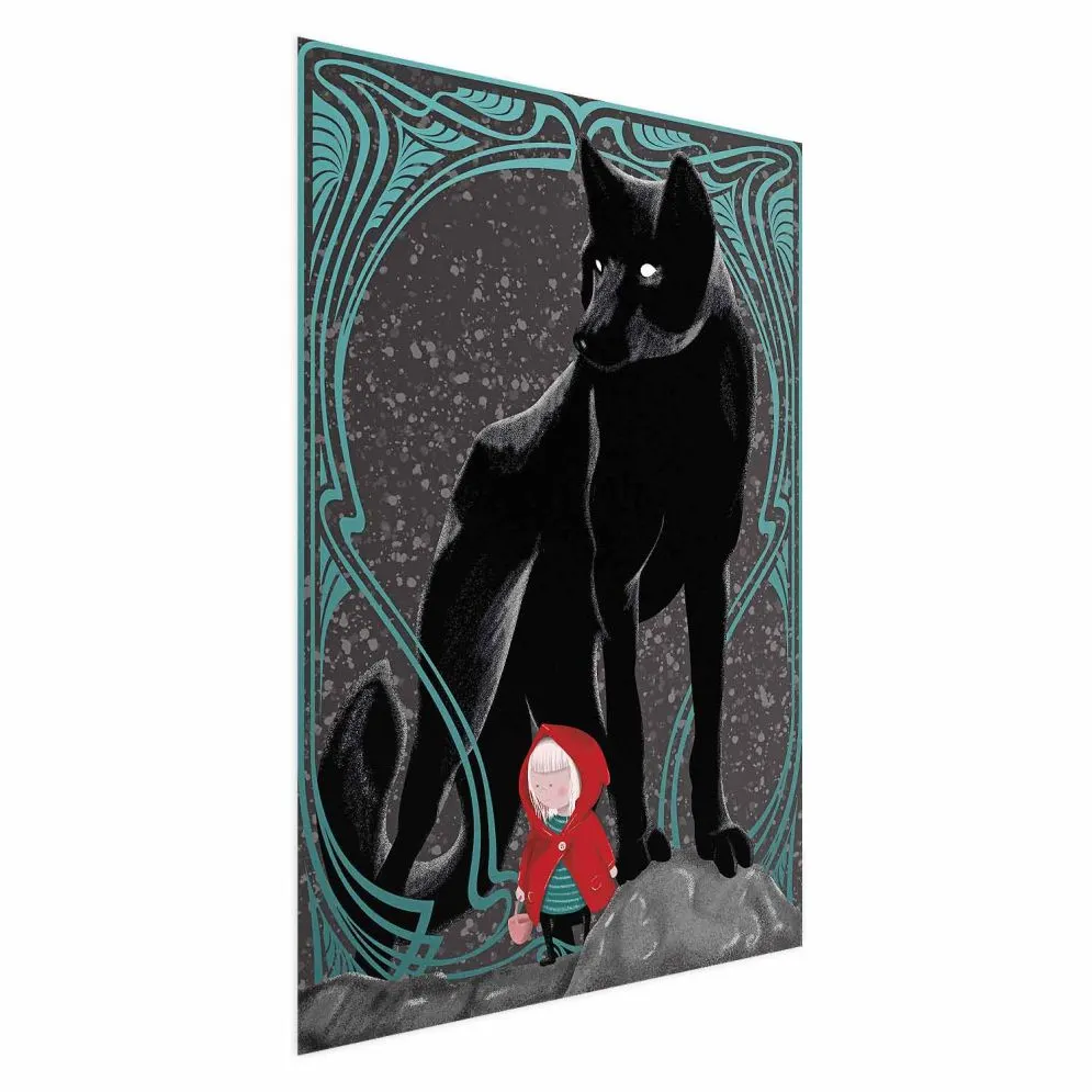 Plakat Czerwony kapturek 21x30 cm bez ramy bez marginesu | MIRAT.