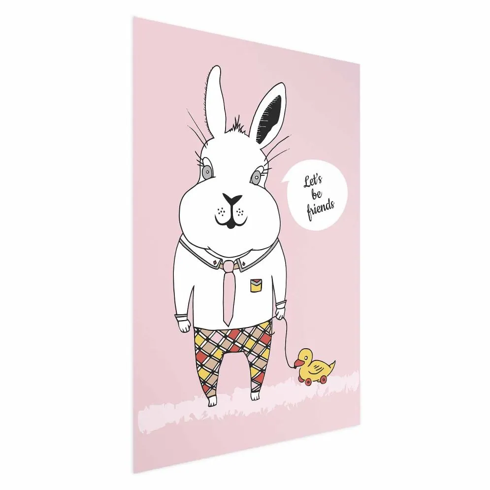 Plakat Przyjaciel królika 21x30 cm bez ramy bez marginesu | MIRAT.