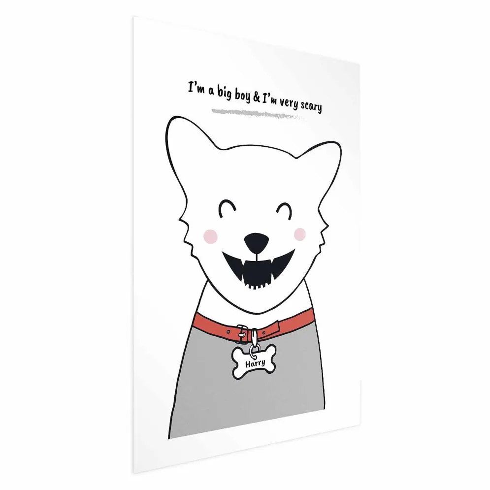 Plakat Piesek Harry 60x90 cm bez ramy z marginesem | MIRAT.