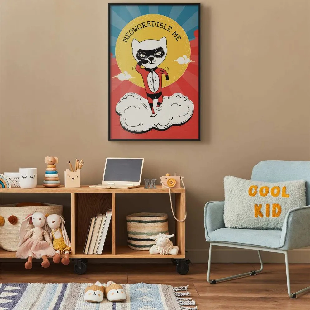 Plakat Szanowny kot 21x30 cm z ramą czarną bez marginesu | MIRAT.