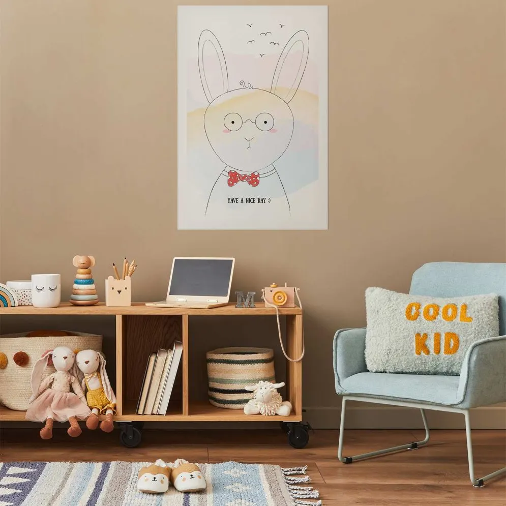 Plakat Pozdrowienia od królika 21x30 cm bez ramy z marginesem | MIRAT.