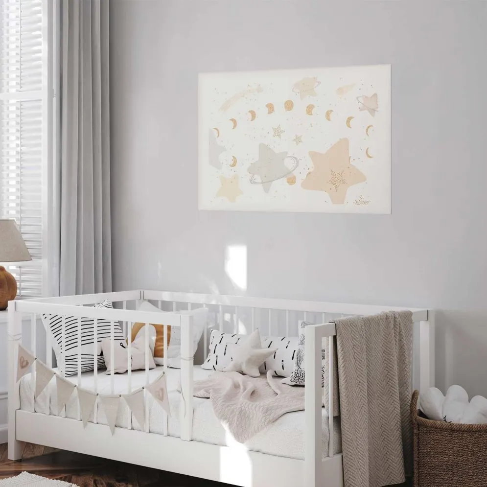 Plakat Księżyc i gwiazdy 30x21 cm bez ramy z marginesem | MIRAT.