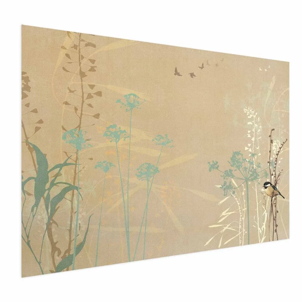 Plakat Ptaszek na łące 30x21 cm bez ramy bez marginesu | MIRAT.