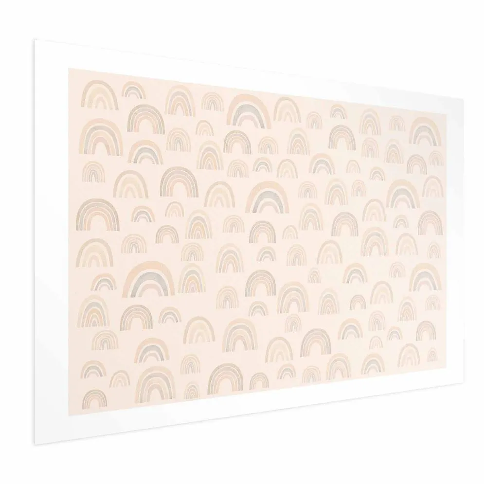 Plakat Pastelowe tęcze 60x40 cm bez ramy z marginesem | MIRAT.