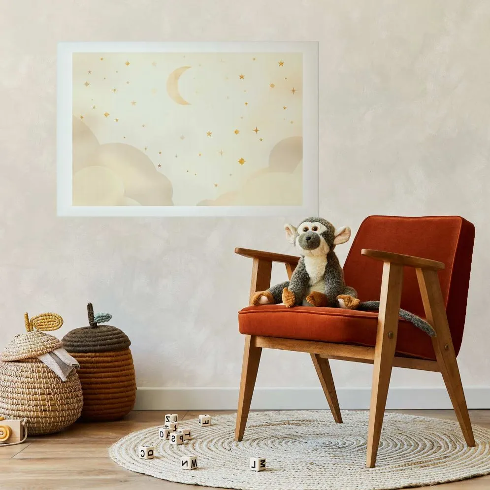 Plakat Rozgwieżdżona noc 90x60 cm bez ramy z marginesem | MIRAT.