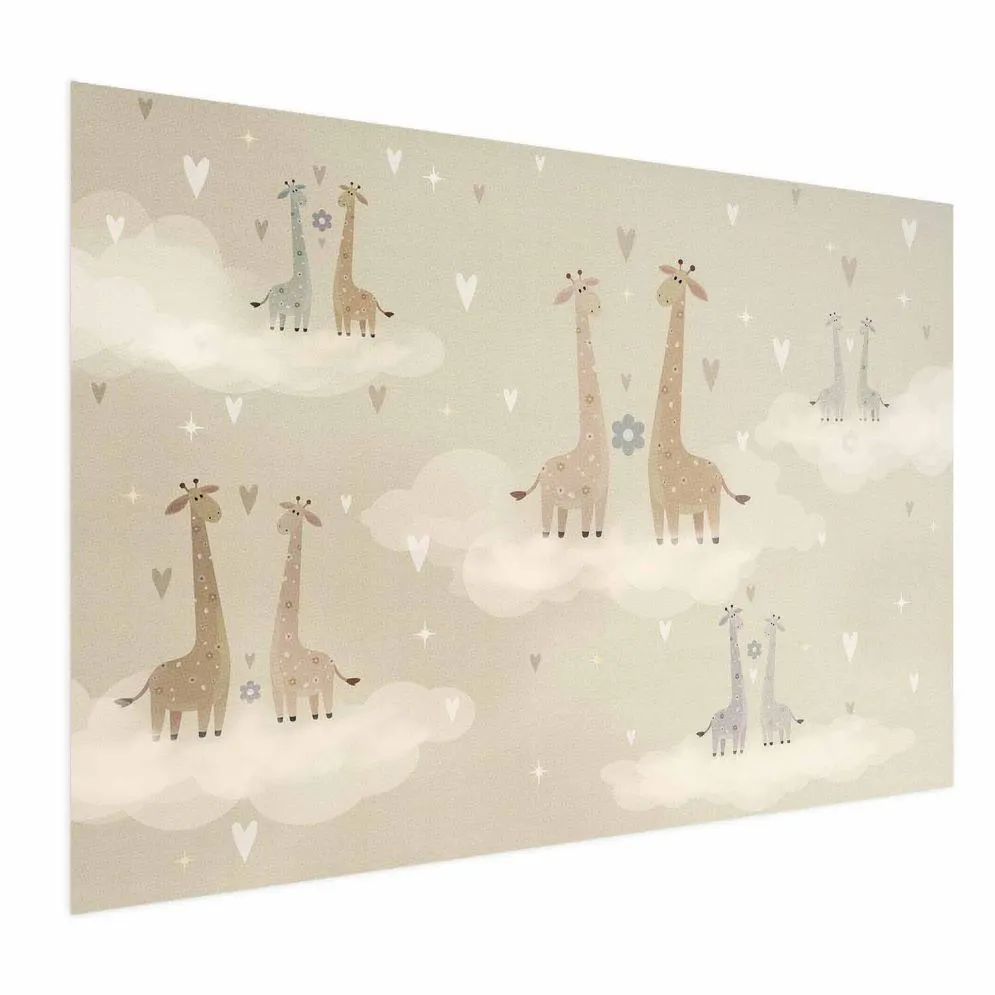 Plakat Zakochane żyrafy 60x40 cm bez ramy bez marginesu | MIRAT.
