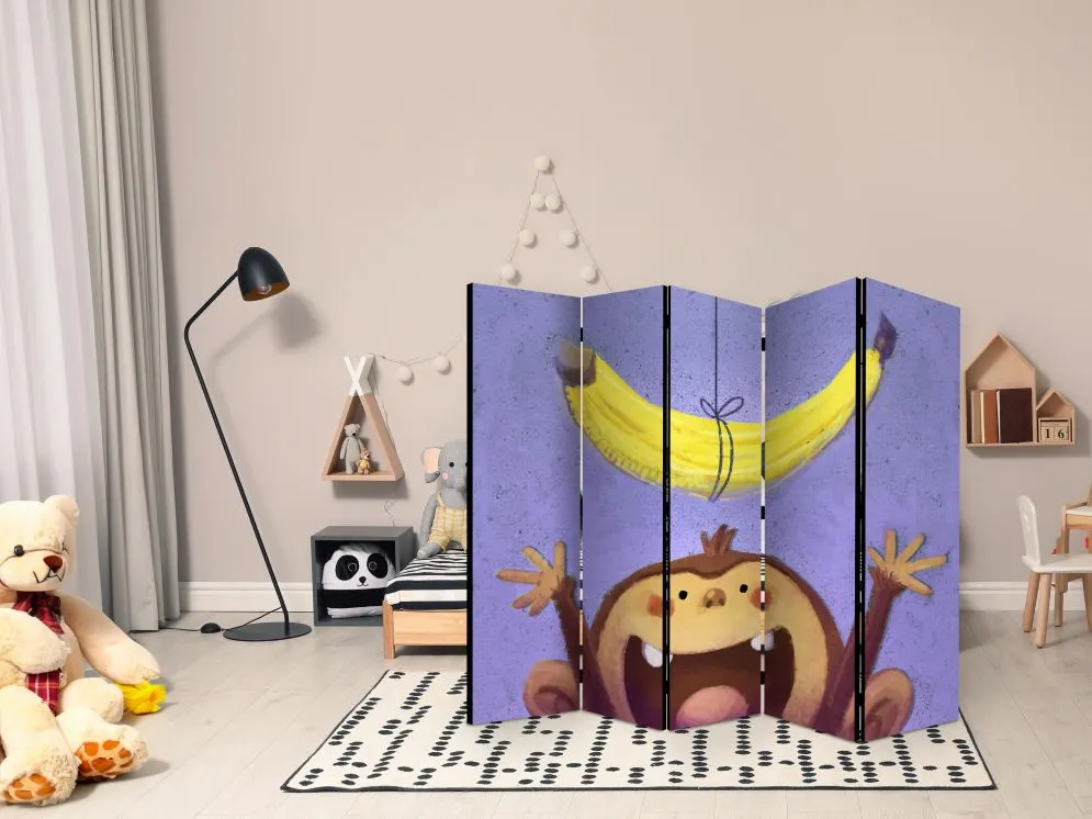 Parawan dwustronny Dla dzieci 225x172 cm 5-częściowy wielokolorowy | MIRAT.