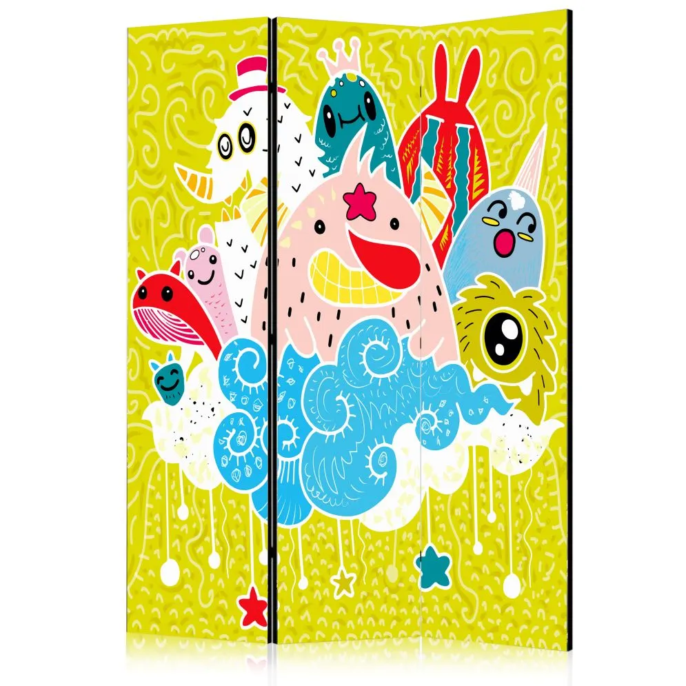 Parawan akustyczny Dla dzieci 135x172 cm 3-częściowy szary | MIRAT.