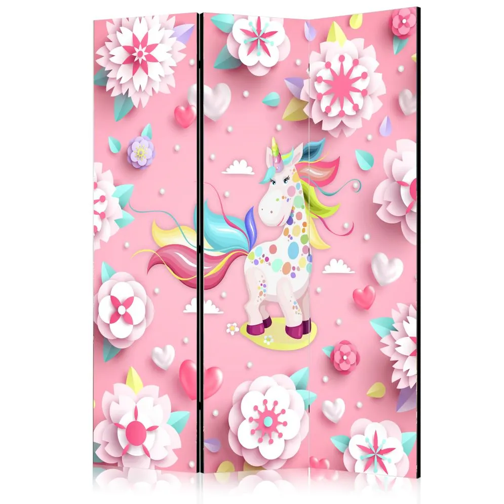 Parawan dwustronny Dla dzieci 135x172 cm 3-częściowy szary | MIRAT.