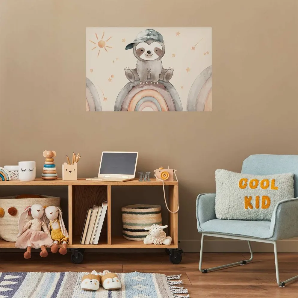 Plakat Pośród gwiazdek i tęcz 60x40 cm bez ramy bez marginesu | MIRAT.