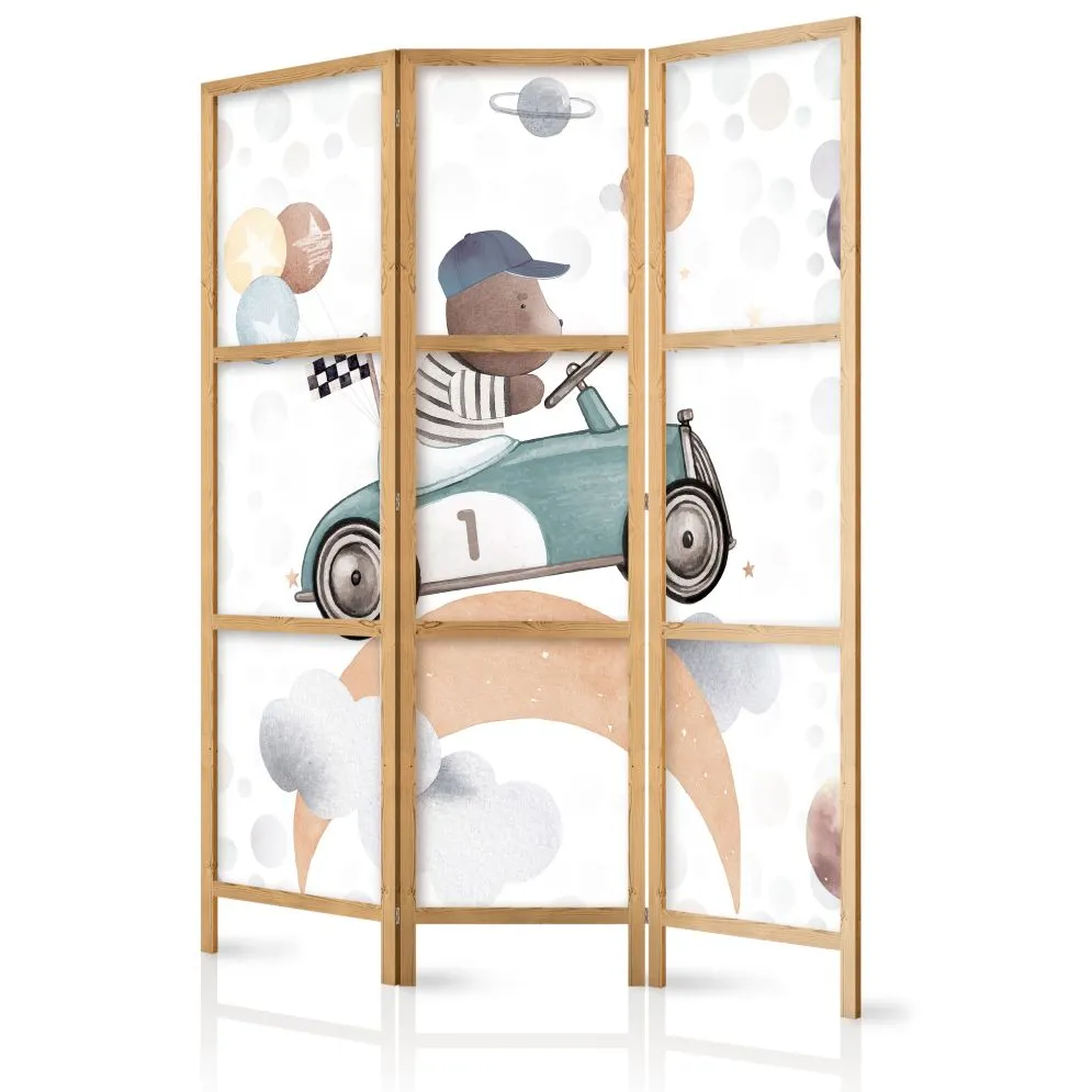 Parawan japoński Dla dzieci 135x172 cm 3-częściowy beżowy | MIRAT.