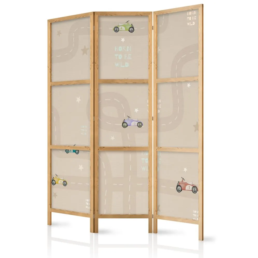 Parawan japoński Dla dzieci 135x172 cm 3-częściowy biały | MIRAT.