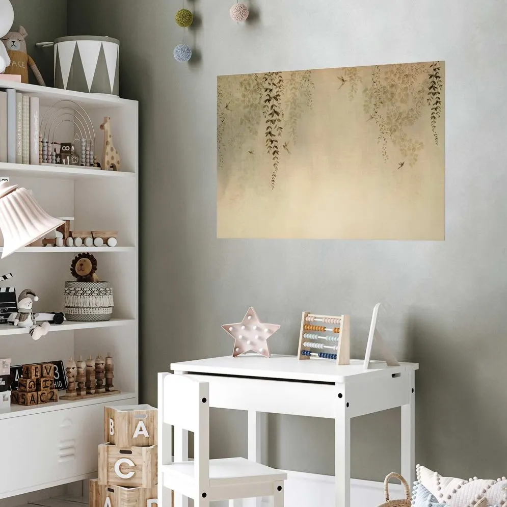 Plakat Beżowe koliberki 60x40 cm bez ramy bez marginesu | MIRAT.