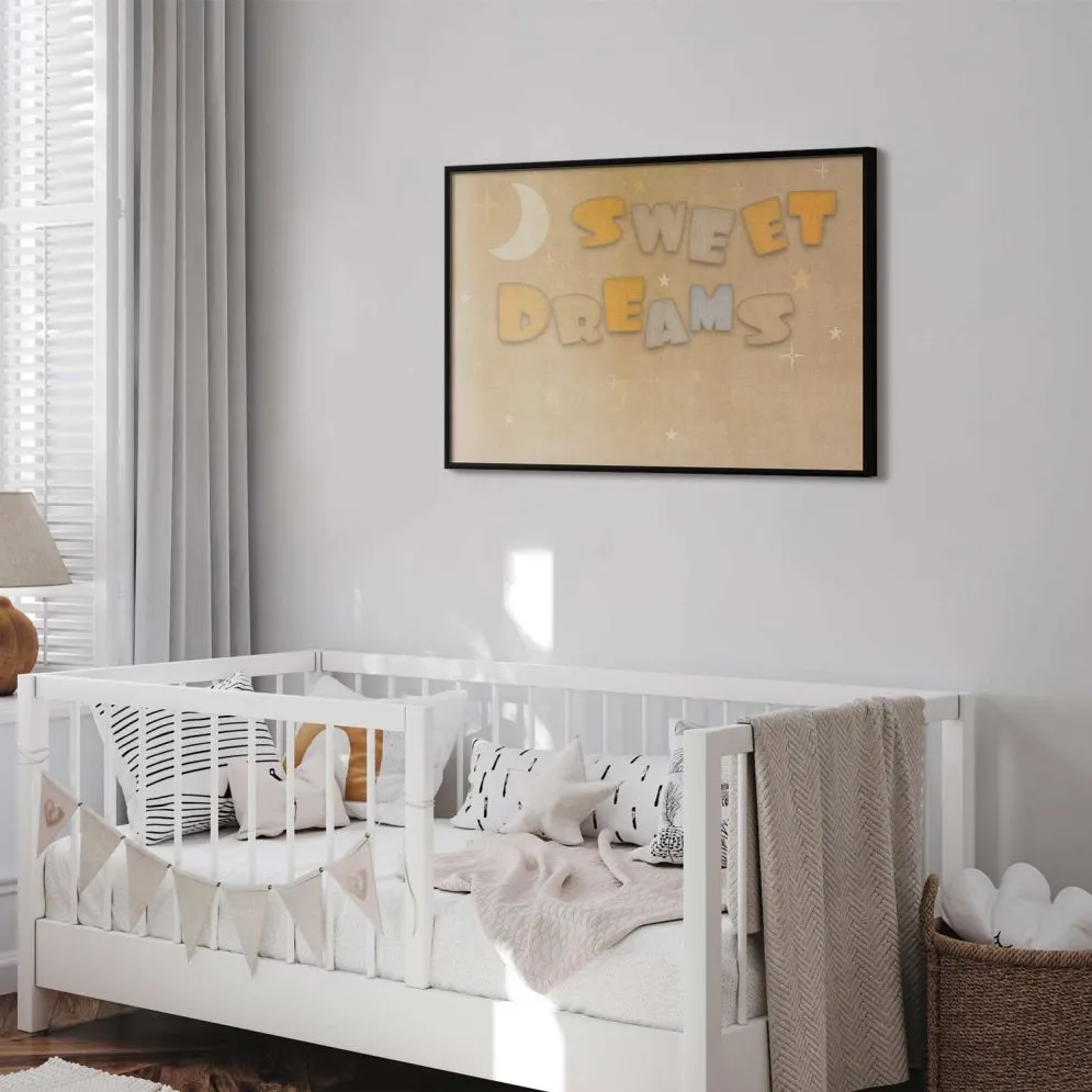 Plakat Życzenie 90x60 cm z ramą czarną bez marginesu | MIRAT.