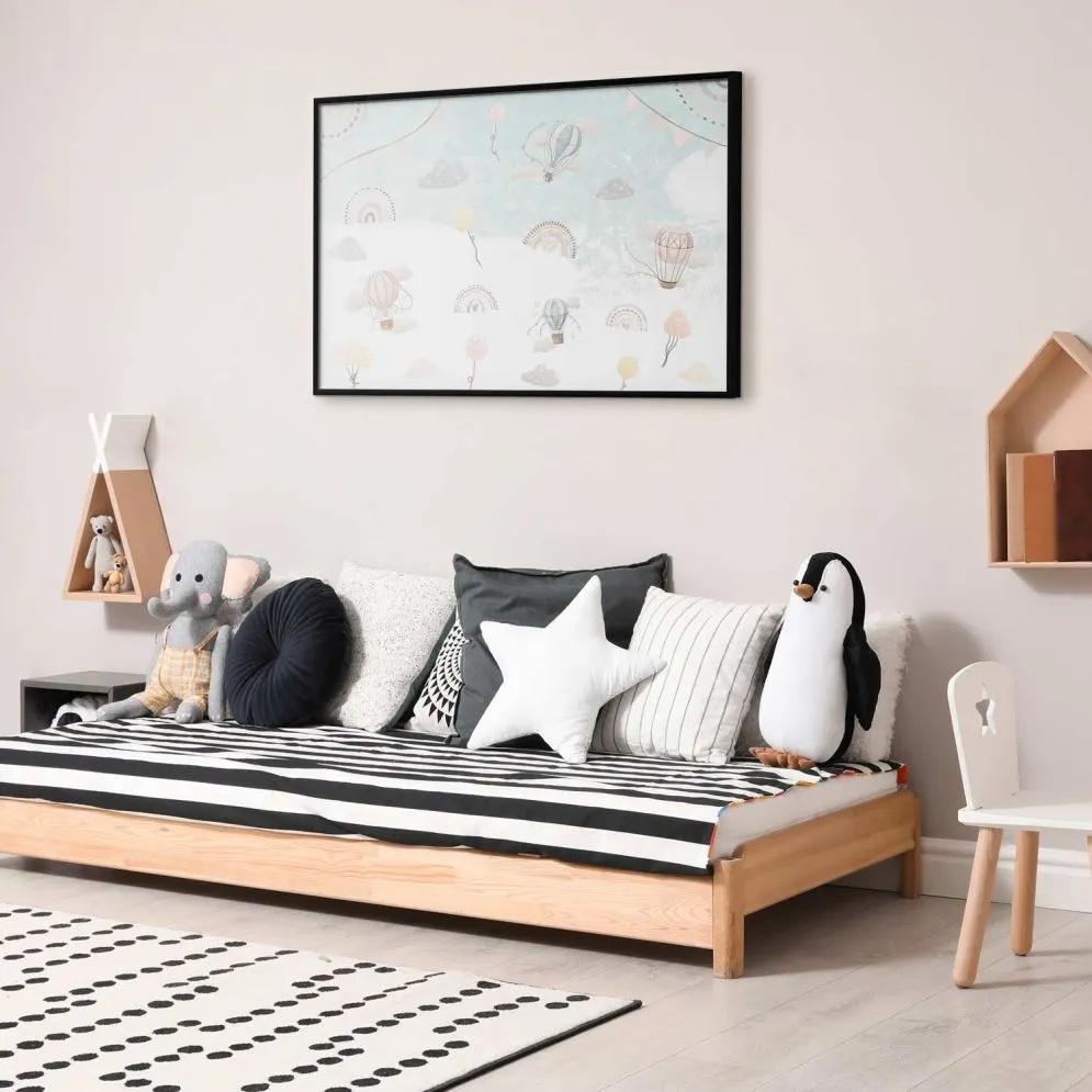 Plakat Przygoda pośród chmur 30x21 cm z ramą czarną bez marginesu | MIRAT.