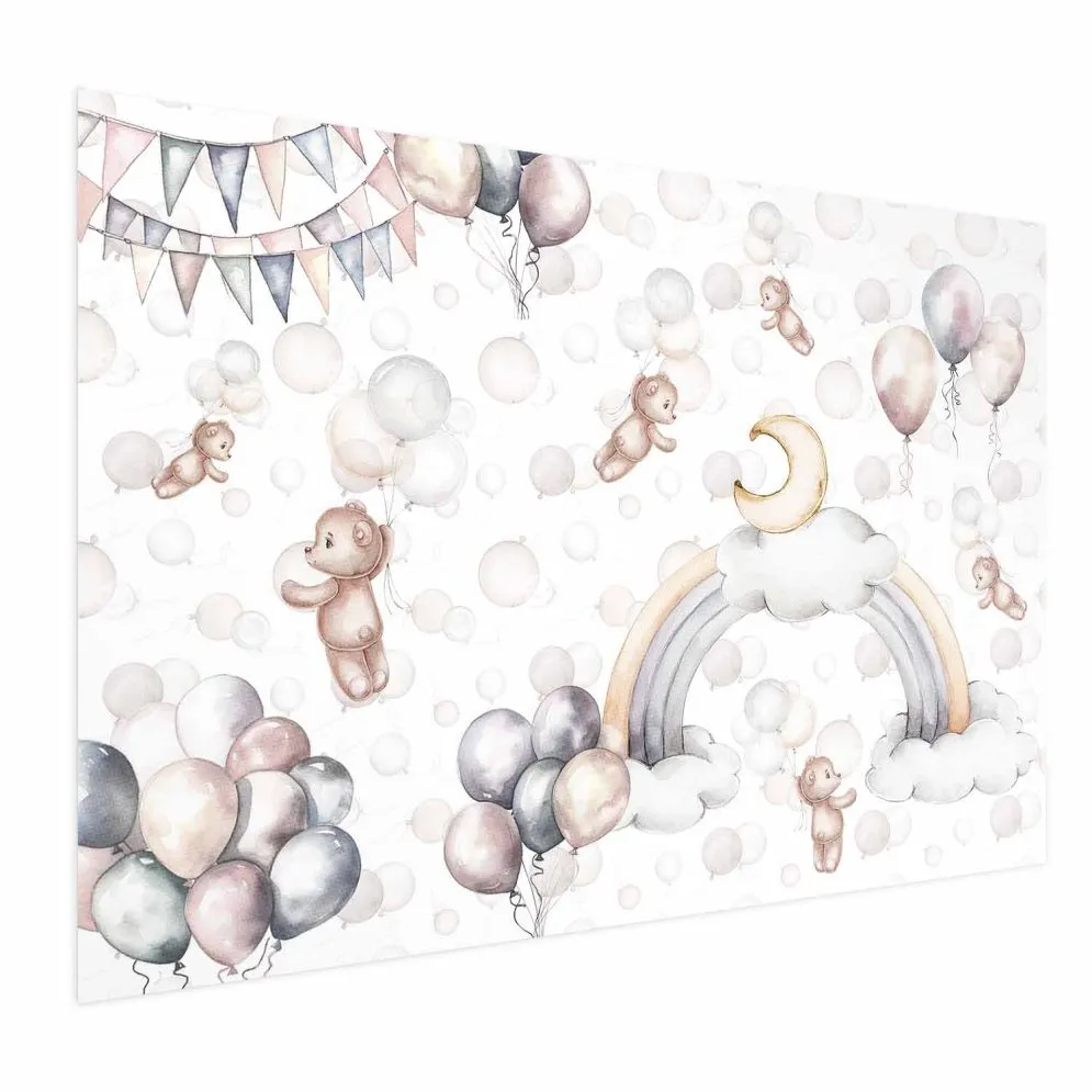 Plakat Misie w przestworzach 60x40 cm bez ramy bez marginesu | MIRAT.