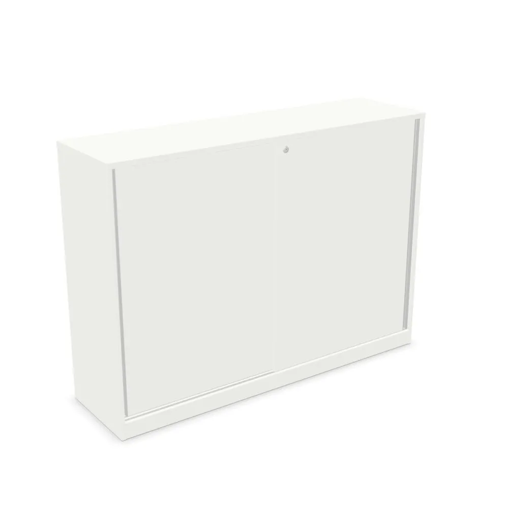 Szafka biurowa przesuwna EASY SPACE CABINET S 3-OH 160cm biała zamykana I sklep meblowy MIRAT.