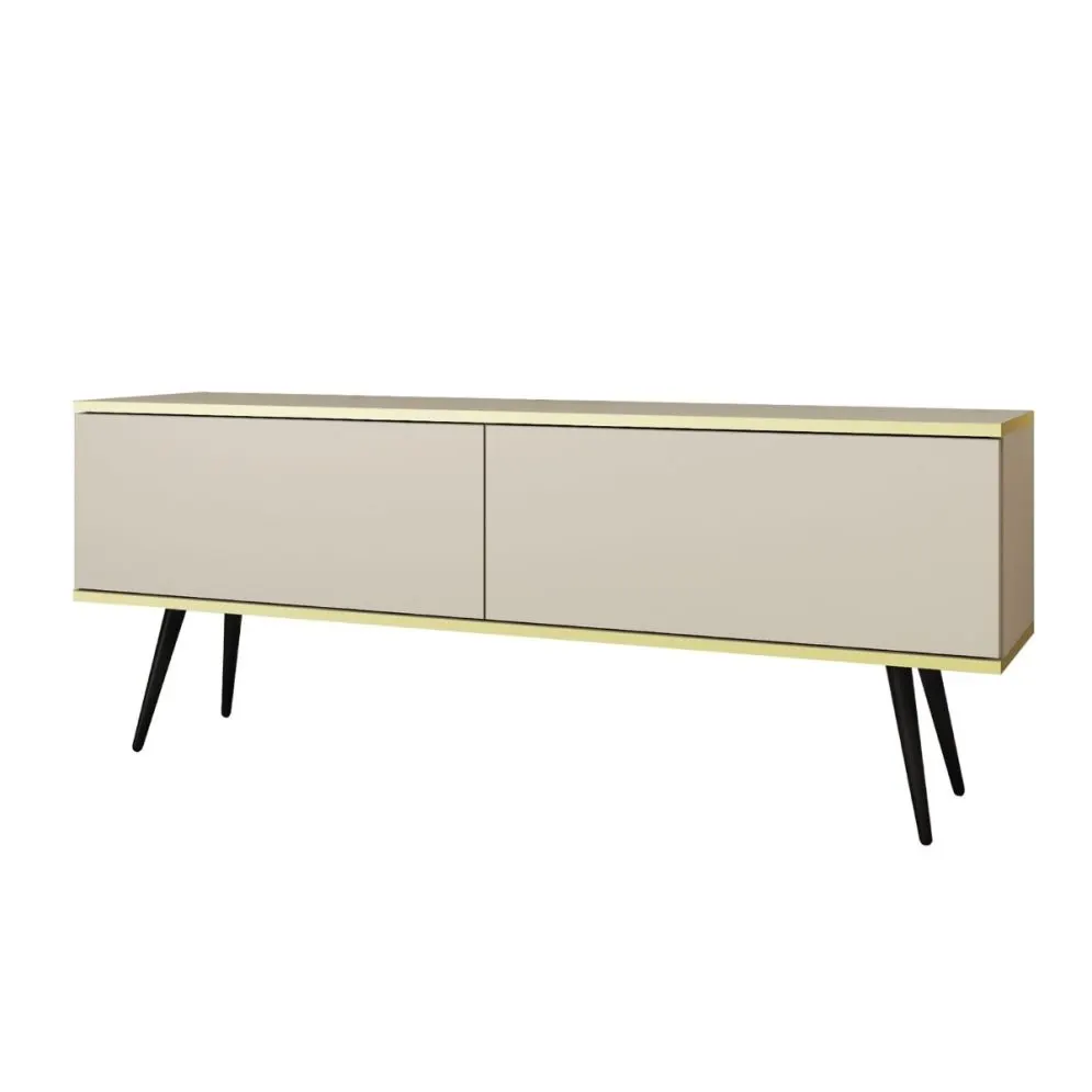 Szafka RTV KARL 135cm wisząca/stojąca kaszmirowy mat nowoczesna I sklep meblowy MIRAT. styl GLAMOUR