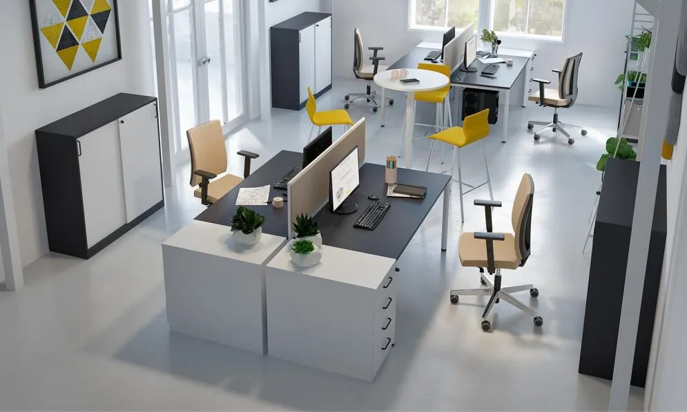 Kontenerek biurowy EASY SPACE 3D PB 43cm czarny grafitowy I sklep meblowy MIRAT.