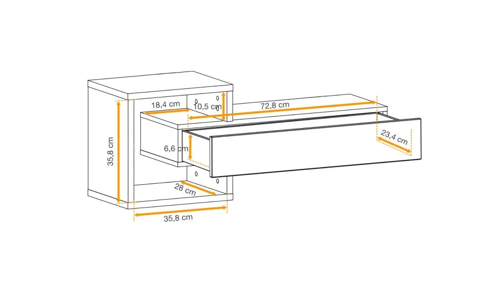 Zestaw mebli do przedpokoju EASY II dąb wotan/biały mat z lustrami I sklep meblowy MIRAT. kolekcja EASY